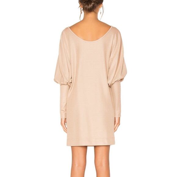 Rachel Comey Sisters Rib Knit Off Shoulder Dress Size 2 Cream - Picture 2 of 13